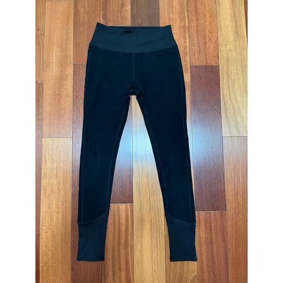 ALO Yoga Pants - Alo yoga black leggings full length ribbed waist ankle women’s medium athleisure